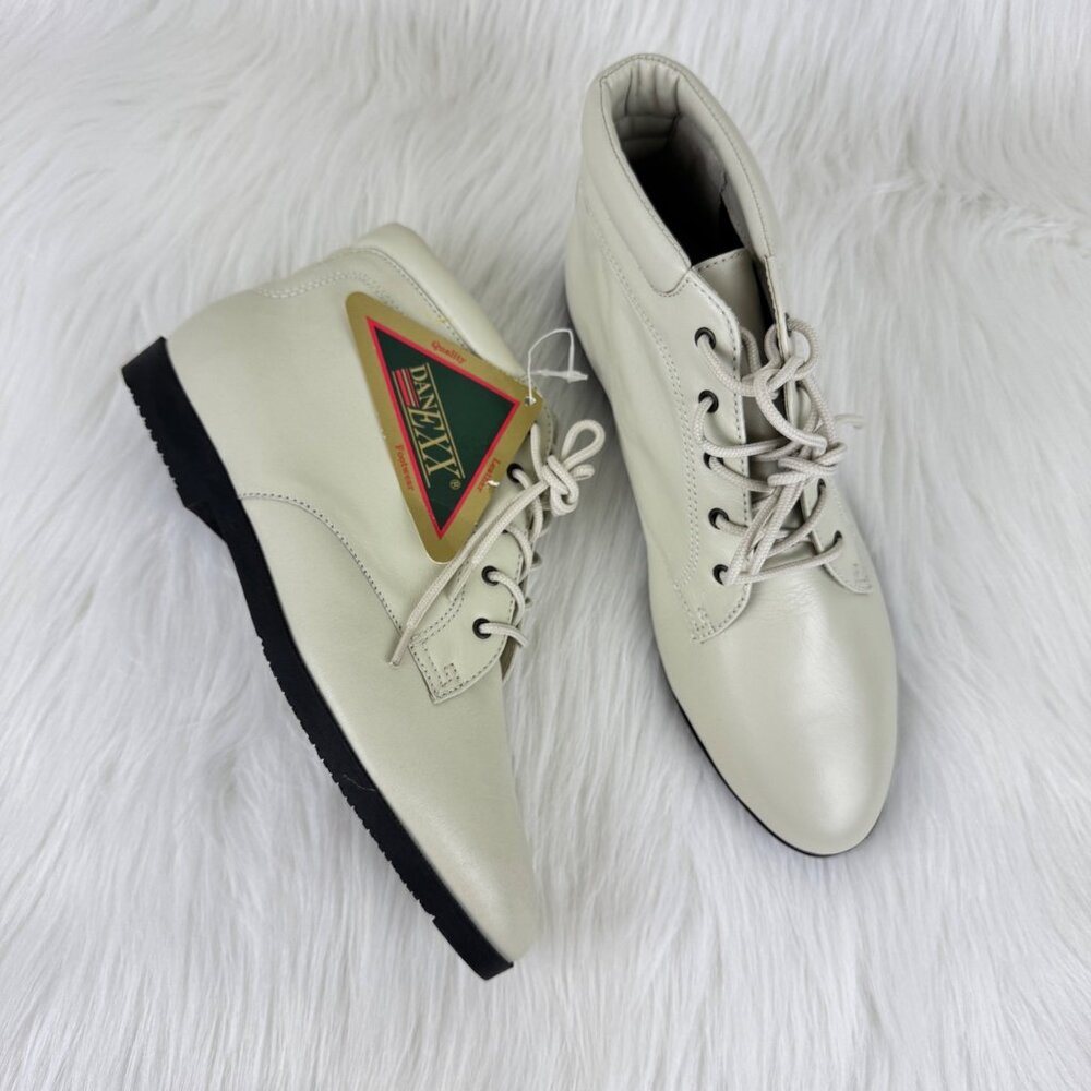 Women's Danexx Leather Austin 4 Lace-Up Ankle Boots Sz US 7.5M